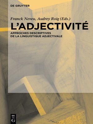 cover image of L'Adjectivité